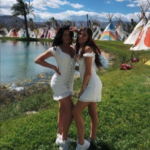 White Princess Polly Boho Chic Dress